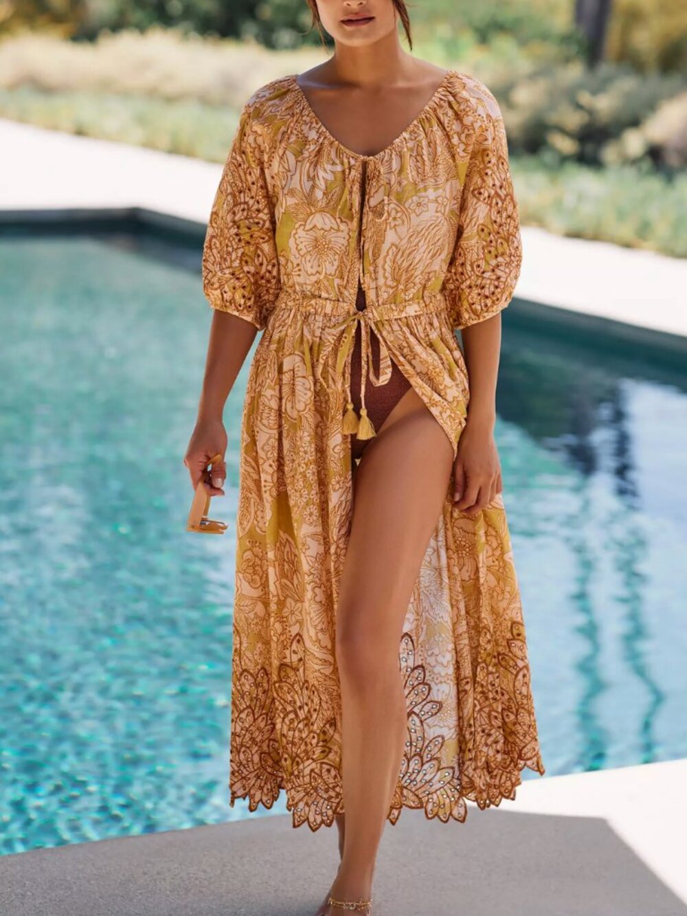 Anthropologie Ember Kaftan Swimsuit Coverup Size L